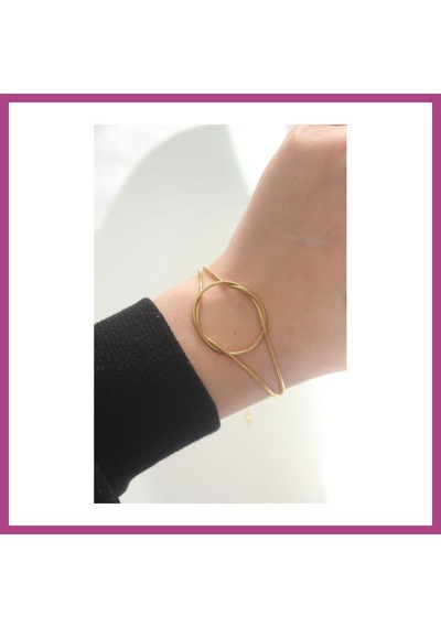 Gees Global 316l Çelik Gold Renk Düğüm Model Bileklik Gbzs