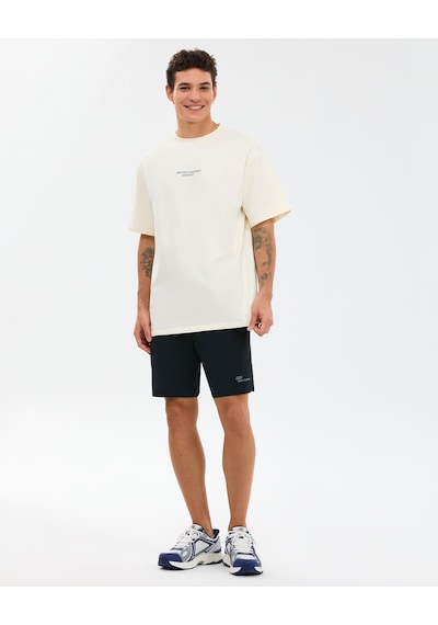 Skechers M Graphic Tee Reflect Logo Oversize T-shirt Erkek Beyaz Tshirt S231094-3855