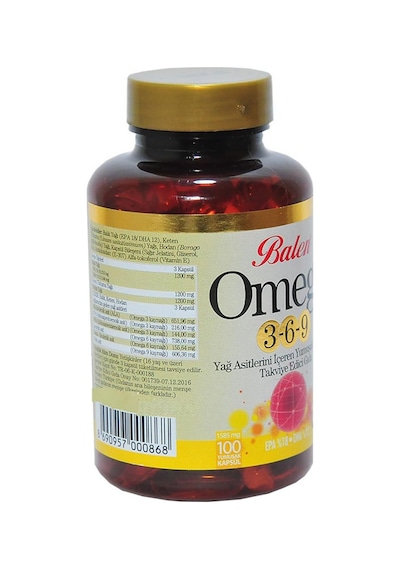 Balen Omega 3-6-9 Kapsülü 1585 Mg x 100 Yumuşak Kapsül