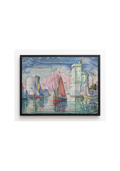 Modern Sanat Signac La Rochelle Limanı Girişi Çerçevesiz Poster 21x30 Cm A4 Tablo Modern Sanat