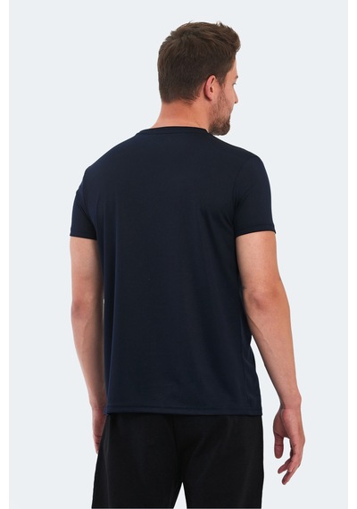 Slazenger OMAR KTN Erkek  Siyah Tişört