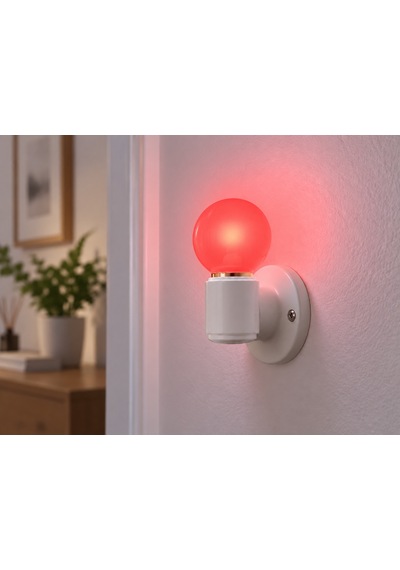 40 Adet Forest Fr 1810 1w Gece Ampulü Kırmızı Işık E27 Duy