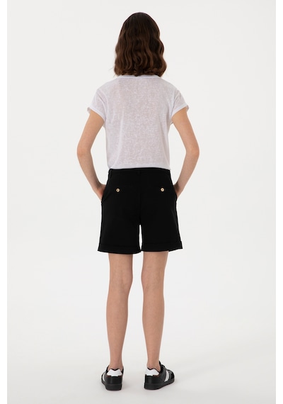 U.s. Polo Assn. Kadın Siyah Şort / Bermuda 50309125-vr046 Siyah