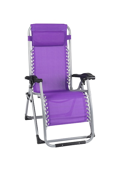 Andoutdoor Teline Katlanır Şezlong Bordo