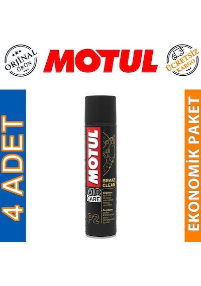 Motul P2 Brake Clean Sprey 400 Ml Fren Balata Temizleyici 4 Adet