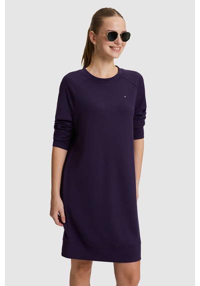U.S. Polo Assn. Kadın Mürdüm Örme Elbise 50328956-vr074 Murdum