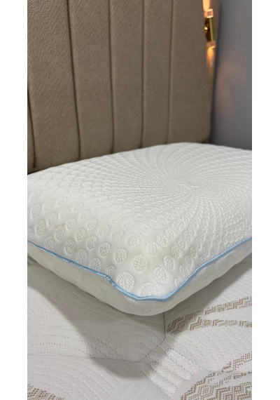 Massage Air Visco Yastık Masaj Etkili Ortopedik Visco Yastık Beyaz