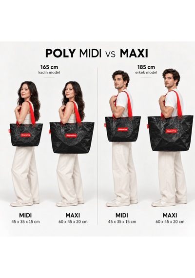Baghashtag Poly Maxi Siyah Çanta