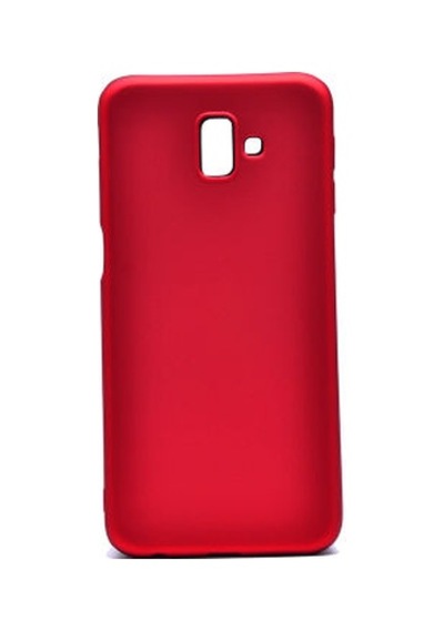 Samsung Galaxy Uyumlu J6 Plus Kılıf Esnek Yapılı İnce Slim Silikon Kapak Ryc/premier Kirmizi