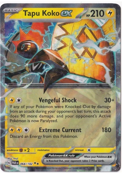 Tapu Koko Ex Holo 68 - Pokemon Paradox Rift - Pokemon Kartı Mint