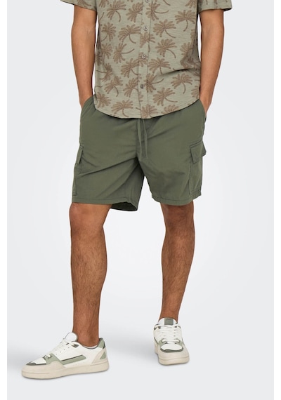 Only & Sons Only&sons Onskal Cargo 0287 Shorts Yeşil Erkek Şort Yeşil