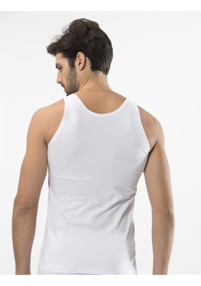 Türen 108 Penye Erkek Atlet İkili Paket-beyaz Beyaz