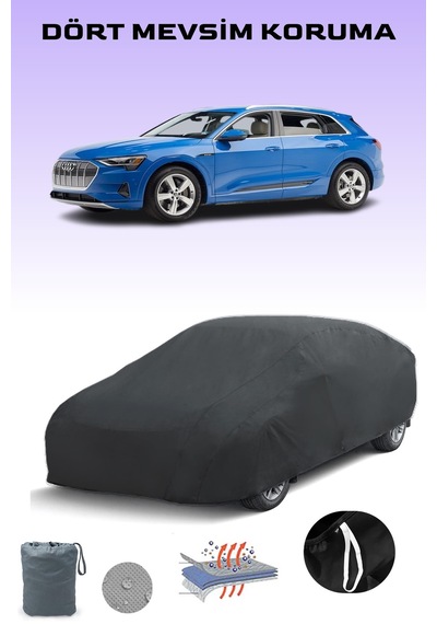 Siyah Audi E-tron Sportback 2019 - 2021 Araba Brandası, Oto Örtüsü, Araba Çadırı Siyah