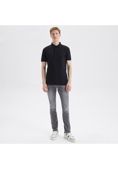 Nautica Nautıca Erkek Siyah Slım Fıt Kısa Kollu Polo K35062T 0Tb Siyah