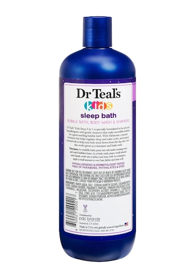 Dr.teals Kids Sleep Bath 3in1 Banyo Köpüğü + Vücut Şampuanı + Şampuan 591ML