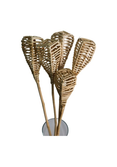 Yapay Çiçek Sitesi Rattan Lata Lamba Lamp 50 Cm 5li Naturel