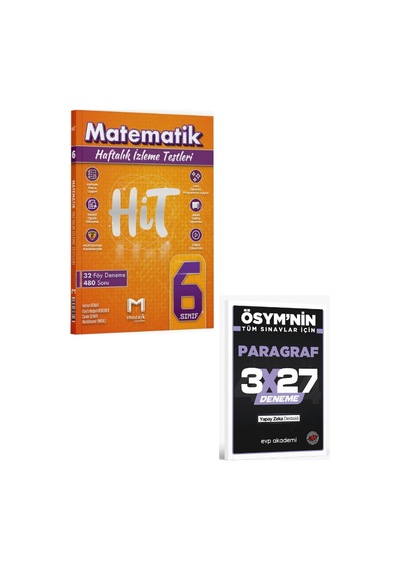 Mozaik 2027 6. Sınıf Matematik Hit 32 Deneme+ Evp Akademi Paragraf