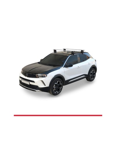 Opel / Vauxhall Mokka 2021 Ve Sonrası İle Uyumlu Ace-4 Ara Atkı Tavan Barı Gri