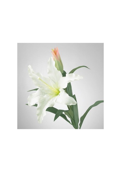 Ikea Smycka Yapay Çiçek, Beyaz, 85 Cm, Zambak