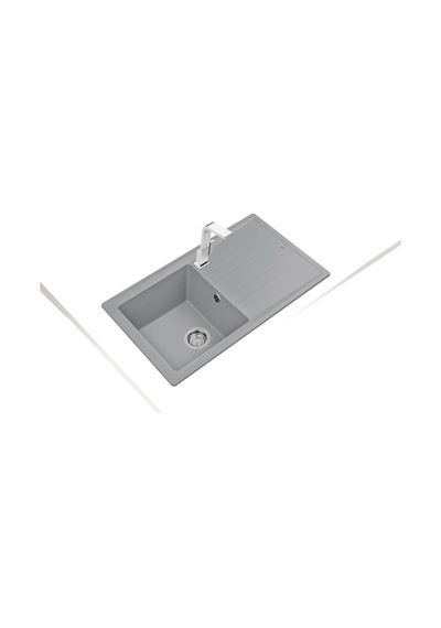 Teka Stone 50 B-tg Metalik Gri Granit Eviye Gri