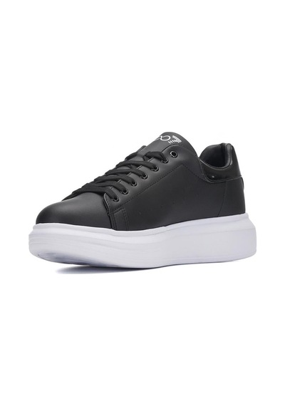 Moda Ayakkabı Bst-150 Deri Comfortable Erkek Sneaker Ayakkabı Siyah
