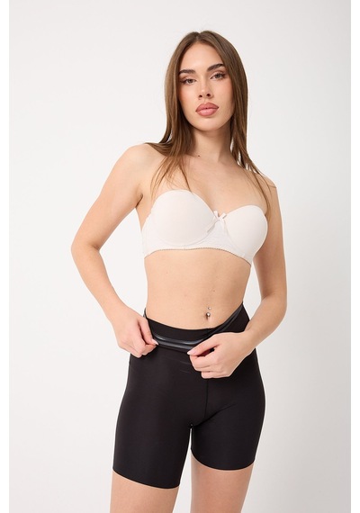 Unika Boutique Etkili Toparlayıcı Lazer Kesim Iz Yapmayan Hayalet Paçalı Korse Siyah