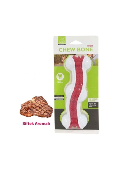 Nunbell 10 CM S Boy Aromalı Dolgulu Kemik Köpek Oyuncağı Çok Renkli
