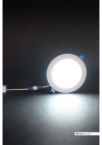 ACK Sıva Altı Yuvarlak LED Panel Armatür 6500K Beyaz AP01-00930 Beyaz