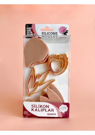 Silikon Kalıp / Flowers : Peony & Leave / Çiçekler : Şakayık & Yaprak