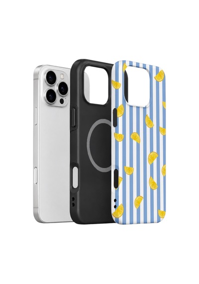 iPhone Uyumlu16 Pro Max Valestra Çift Katmanlı Magsafe Kılıf Lioria