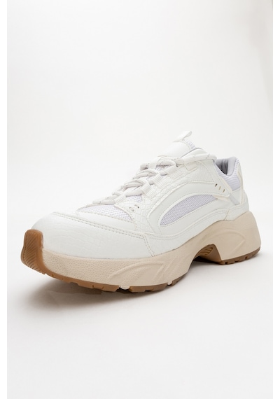Luvishoes Luvi Shoes Letty Beyaz Baskı Fileli Kadın Spor Ayakkabı Beyaz