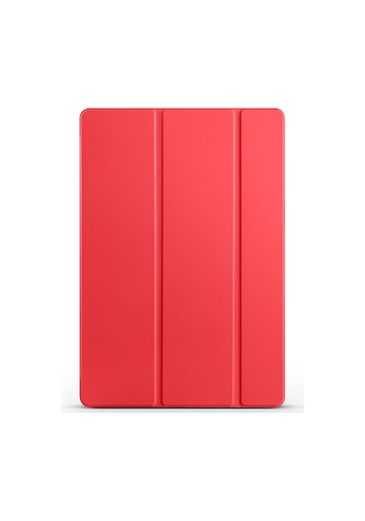 Galaxy Uyumlu  Tab S10 Fe Plus Frm Smart Cover Kalem Bölmeli Standlı 1-1 Kılıf - Kırmızı Arka Kapak