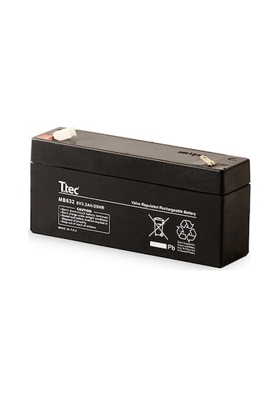 Ttec 6V Volt 3.2Ah Amper Bakımsız Kuru Akü 12,5 CM