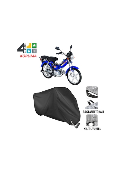 Bisan Star Motosiklet Brandası ( Kilit Uyumlu - Siyah