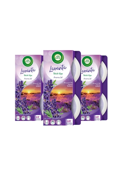 Oda Kokusu Stick Up Dekoratif Jel Lavanta 3'lü Paket Lavanta