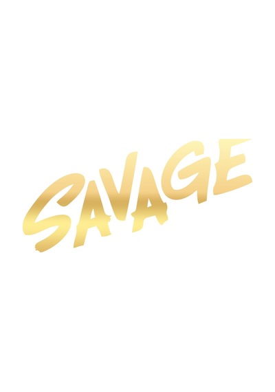 Savage Araba Sticker 17x17 Cm Gold