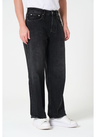 Barmore Baggy Fit Jean Unisex Siyah