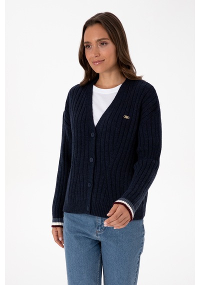 U.s. Polo Assn. Kadın Lacivert Hırka Triko 50310022-vr033 Lacivert