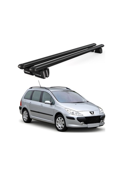 Pençe Peugeot 307 Sw 2001-2008 Uyumlu Siyah Ara Atkı Port Bagaj Tavan Barı