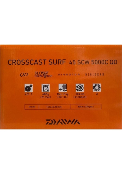 Daiwa Crosscast S24 45 Scw 5000 C Qd Surf Olta Makinesi