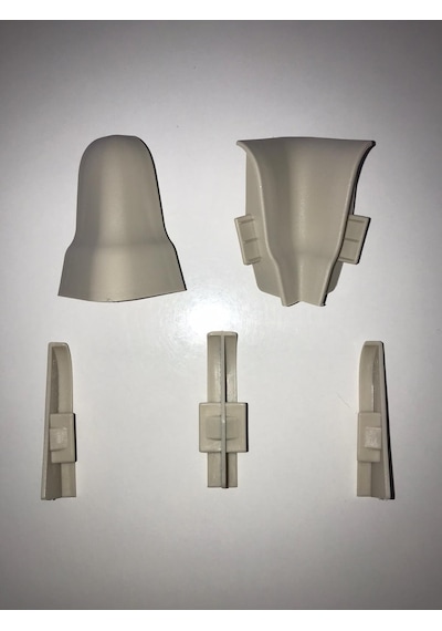 Laminat Parke Süpürgelik Köşe Bağlantı Elemanı 6 CM Beyaz  Renk