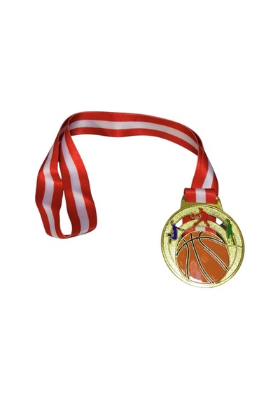 Avessa Mad-bas-1 Basketbol Figürlü Madalya 6.5 Cm Çok Renkli