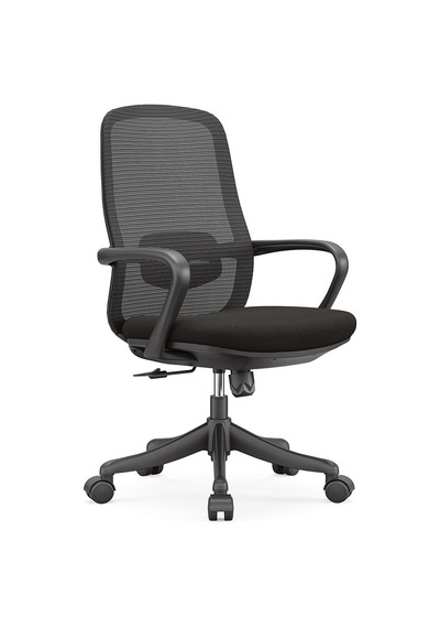 Ofisbazaar Lavander Fileli Çalışma Koltuğu Ergonomik Şef Ve Toplantı Koltuğu Siyah Siyah