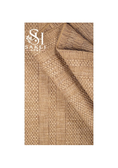 Naturel Sisal Jüt Hasır Bej Halı Yıkanabilir Kaymaz Taban Dokuma Makine Tozumaz Krem
