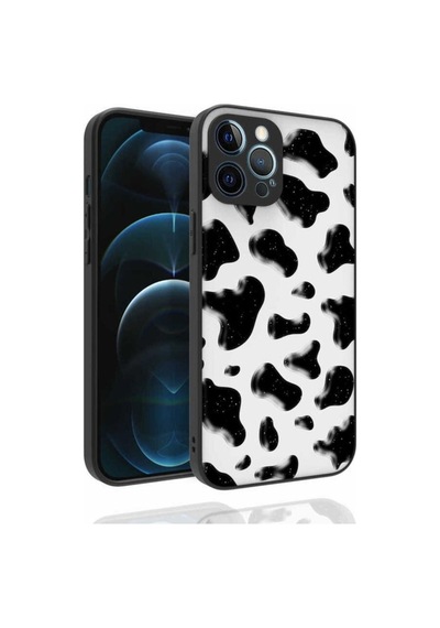 Apple Uyumlu iPhone 12 Pro Max Kılıf Desenli Kamera Korumalı Parlak Zore Nora Kapak NO2