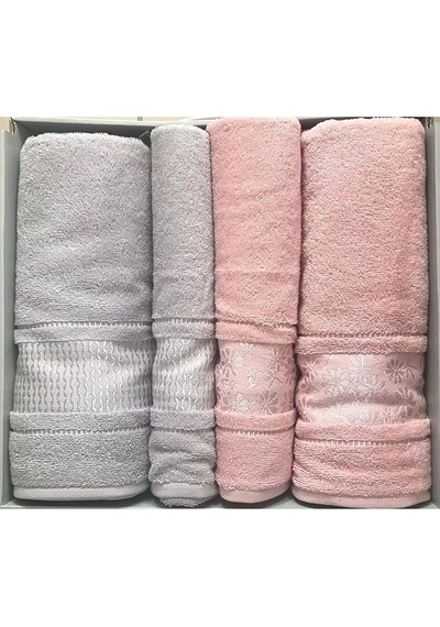 Blossom Best Set Hamam Set Pembe - Gri Pembe - Gri