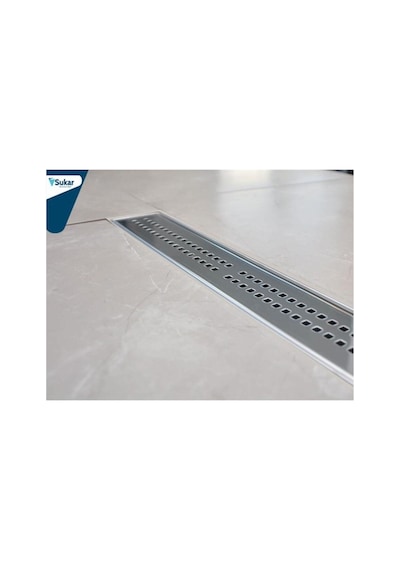 Sukar Line 4p Duş Kanalı Plastik Kasa Paslanmaz Izgara Süzgeç Ø50 Çıkış 40 Cm 1154-100450-02