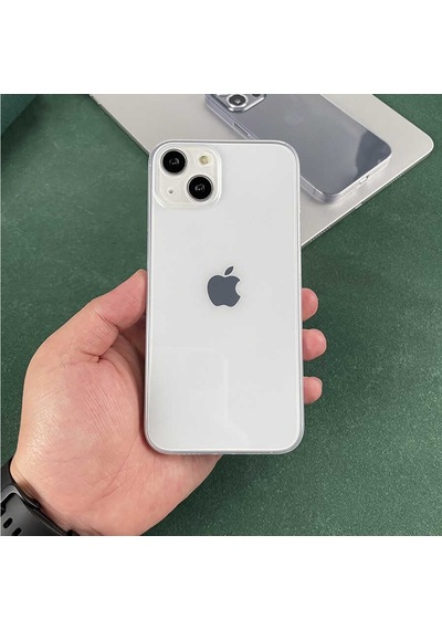 Apple Uyumlu iPhone 13 Kılıf Zore Blok Kılıf Renksiz