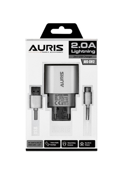 Auris 2A Lightning Set Şarj Cihazı ARS-CH12