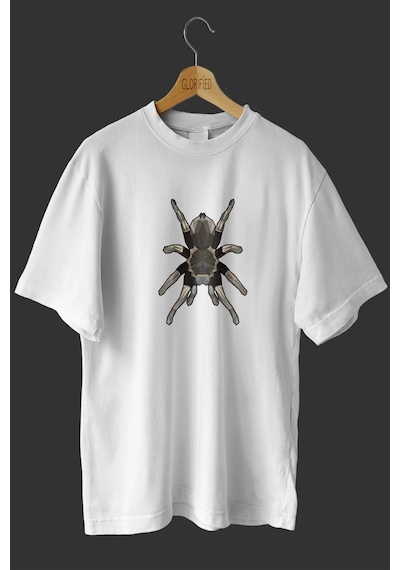 Startmore Adrift -wed Tarantula Tasarım Baskılı Oversize T-shirt Tişört Beyaz